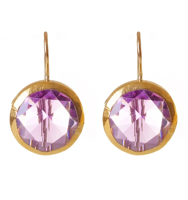 Chic earrings for women -Nava Zahavi Lavender Sweet Earrings