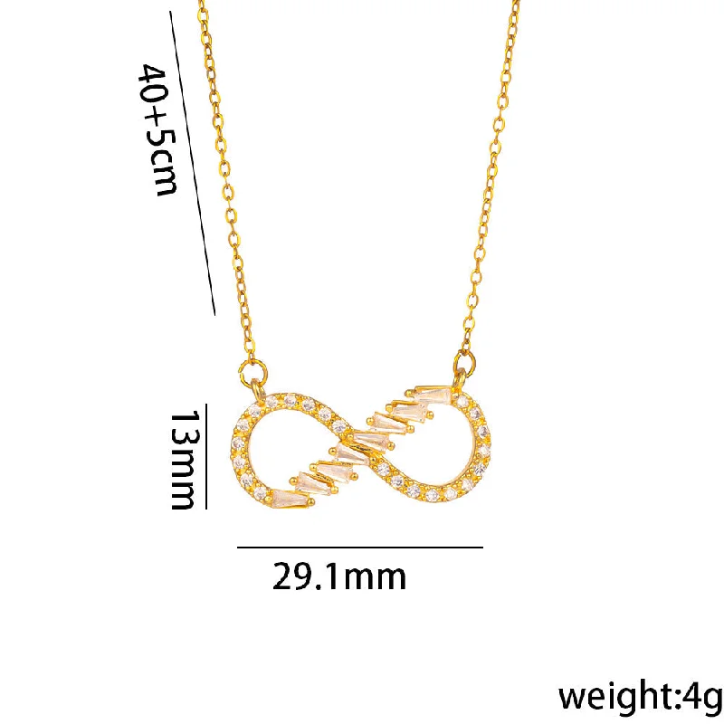 Luxury gold chain necklaces for women -ART Geometric Titanium Steel 18K Gold Plated Necklaces