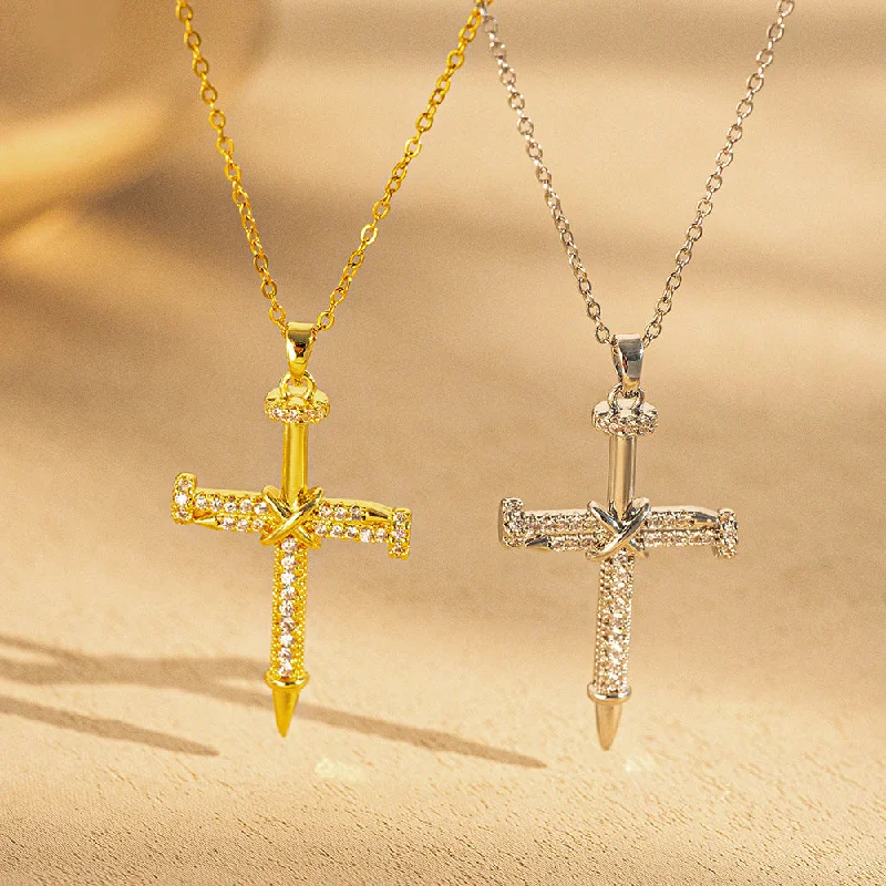 8816 Nail Cross Silver