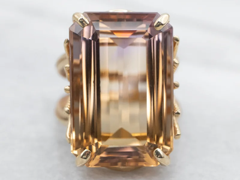 Gold rings for women -Beautiful Ametrine Cocktail Ring