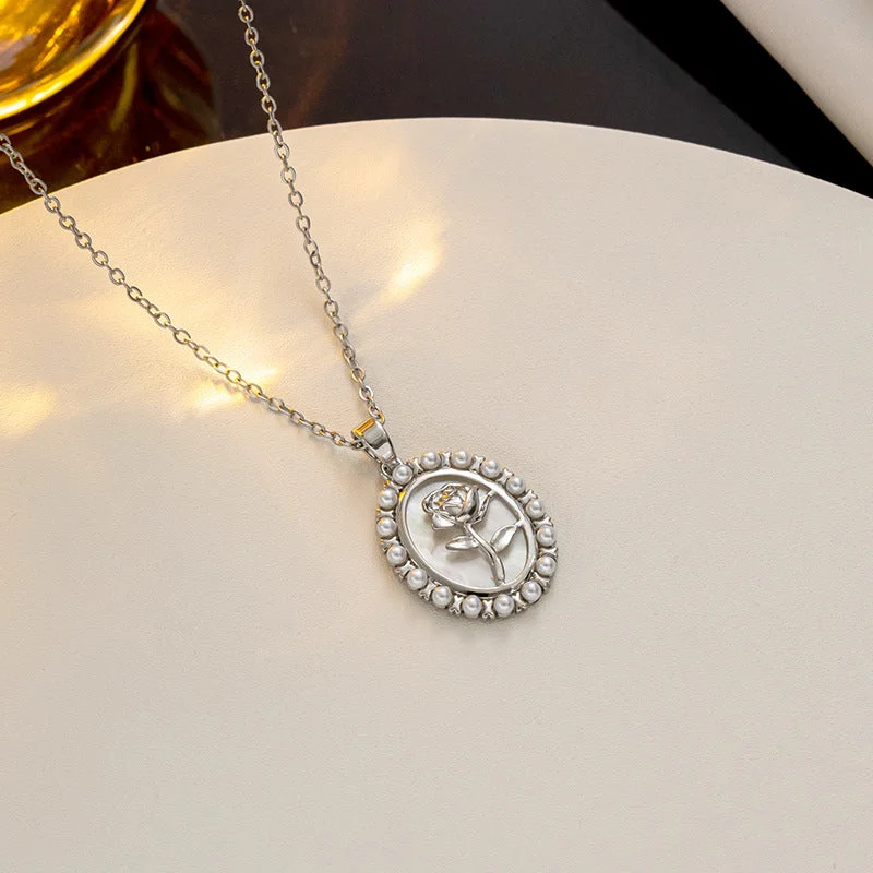 8969 Zhenbei Round Rose Silver