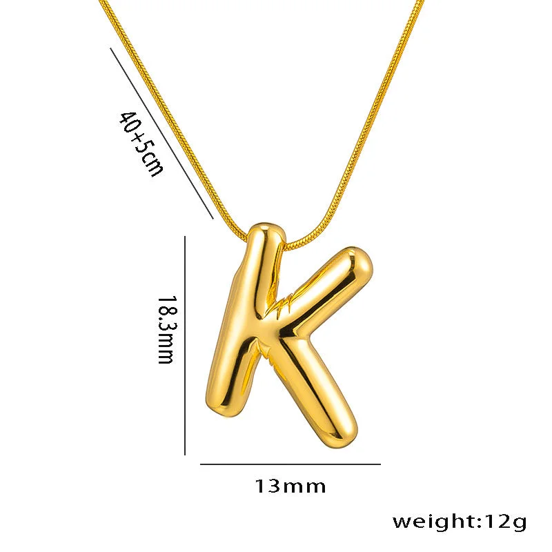 Personalized necklaces for women -Moderate Luxury Letter Text Number Titanium Steel 18K Gold Plated Necklaces