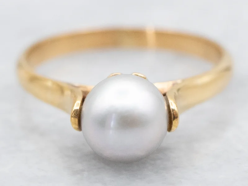 Black diamond rings for women -Gray Pearl Tiffany & Co Ring