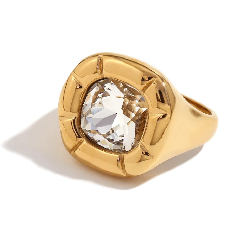 Ring - Gold White - Size 6