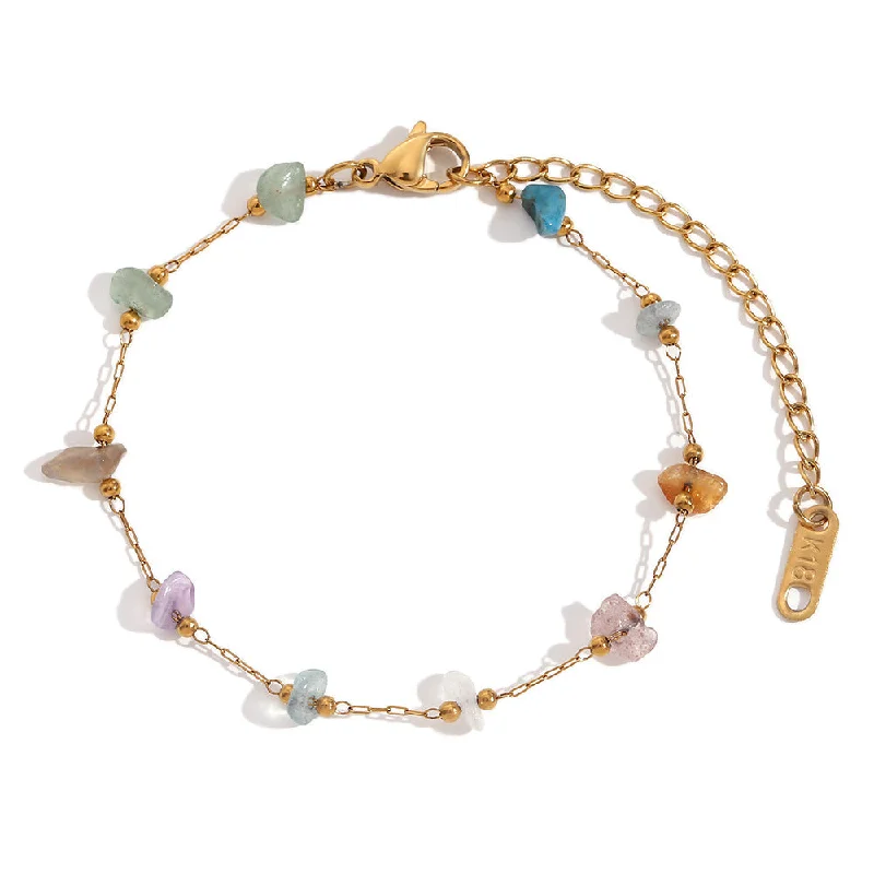 Bracelet - Gold - Colored Stone