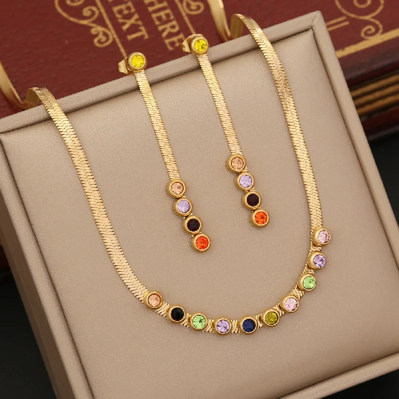 Elegant necklaces for women -Fashion Stainless Steel Electroplating Necklaces