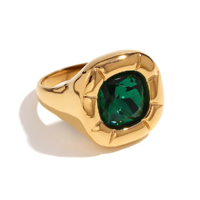 Ring - Gold Green-6