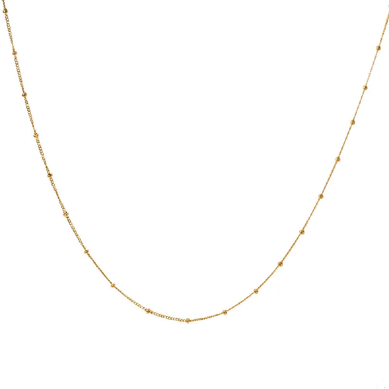 Luxury rose gold necklaces for women -IG Style Chain Geometric Stainless Steel 18K Gold Plated Necklaces