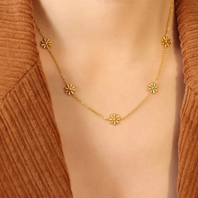 P1316-Gold Necklace-40+5cm