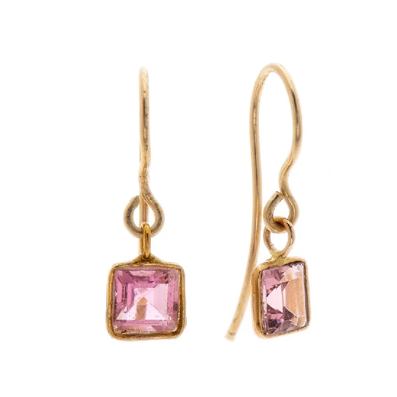 Stud earrings for women -Nava Zahavi Pink Tourmaline Earrings