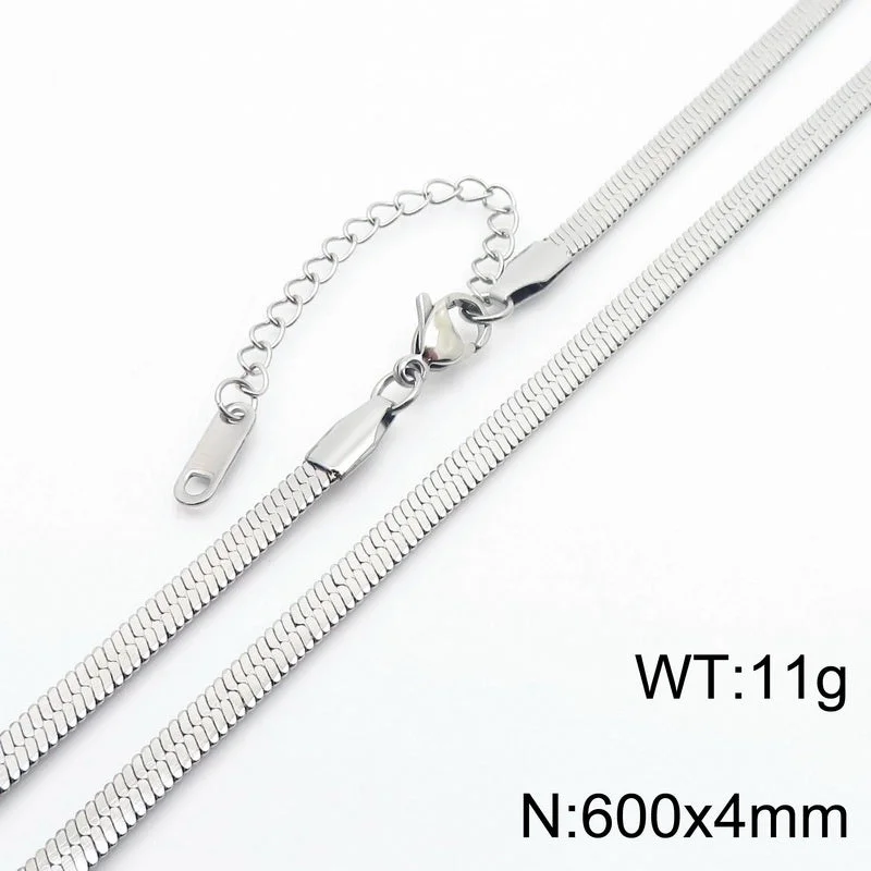 Silver Single Layer 4mm60cm