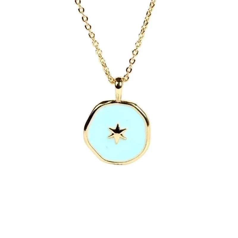 Wedding pendant necklaces for women -Fashion Star Copper Necklace In Bulk