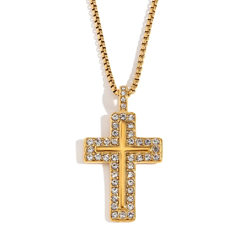 Diamond Cross - Gold