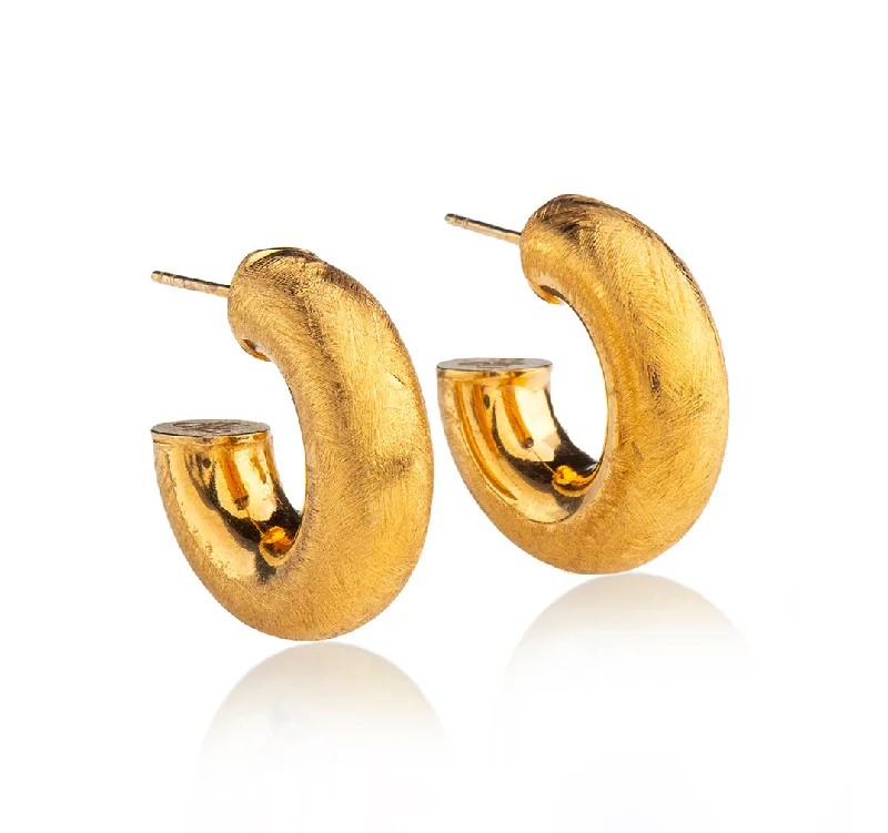 Drop hook earrings for women -Nava Zahavi Gold Plated Bombay Gypsy Earrings