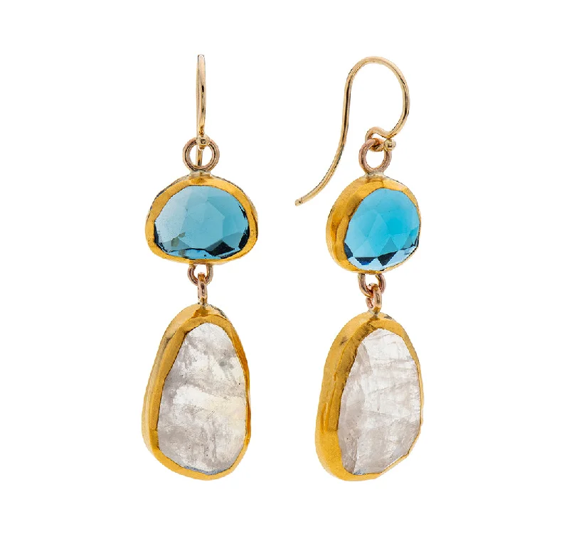 Eco-friendly earrings for women -Nava Zahavi Icy Earrings