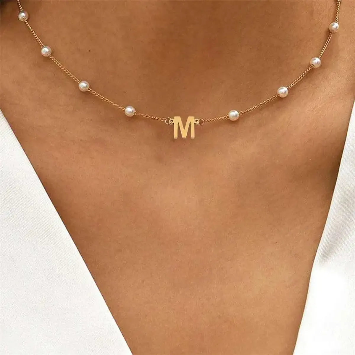 Adjustable pendant necklaces for women -Wholesale Jewelry Simple Style Classic Style Letter 201 Stainless Steel 304 Stainless Steel Pendant Necklace