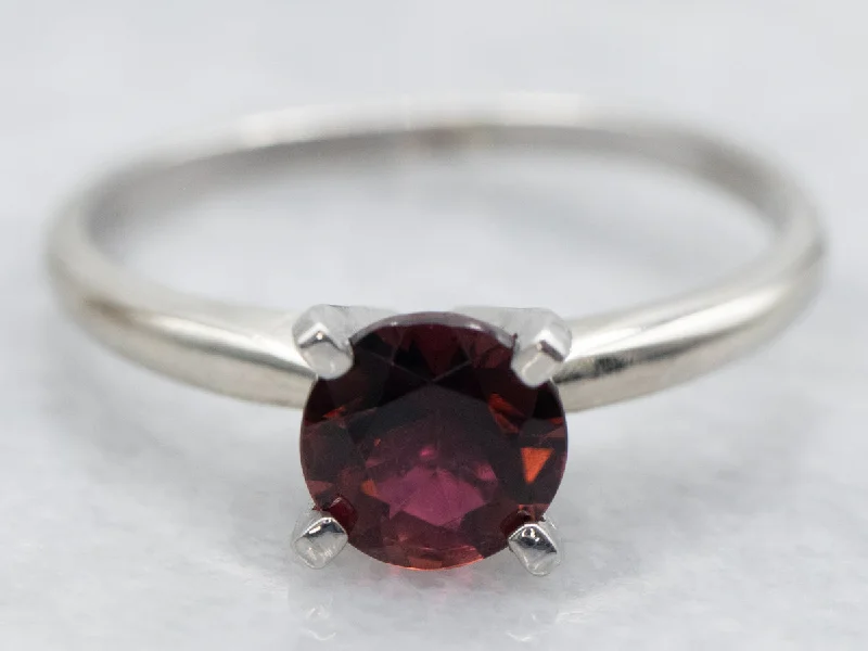 Twisted rings for women -Blackberry Tourmaline Solitaire Ring