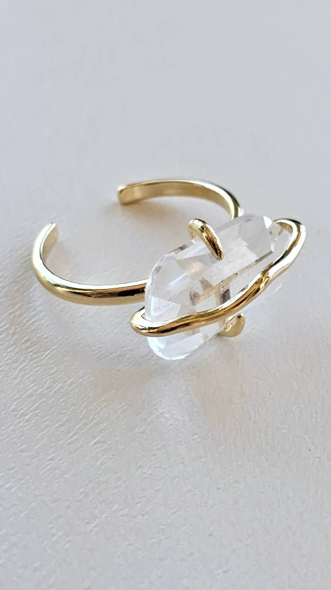 Custom gold rings for women -Intention Gold Ring