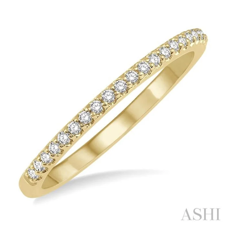 Engagement rings with round diamonds for women -1/10 ctw Round Cut Diamond Wedding Band in 14K Yellow Gold