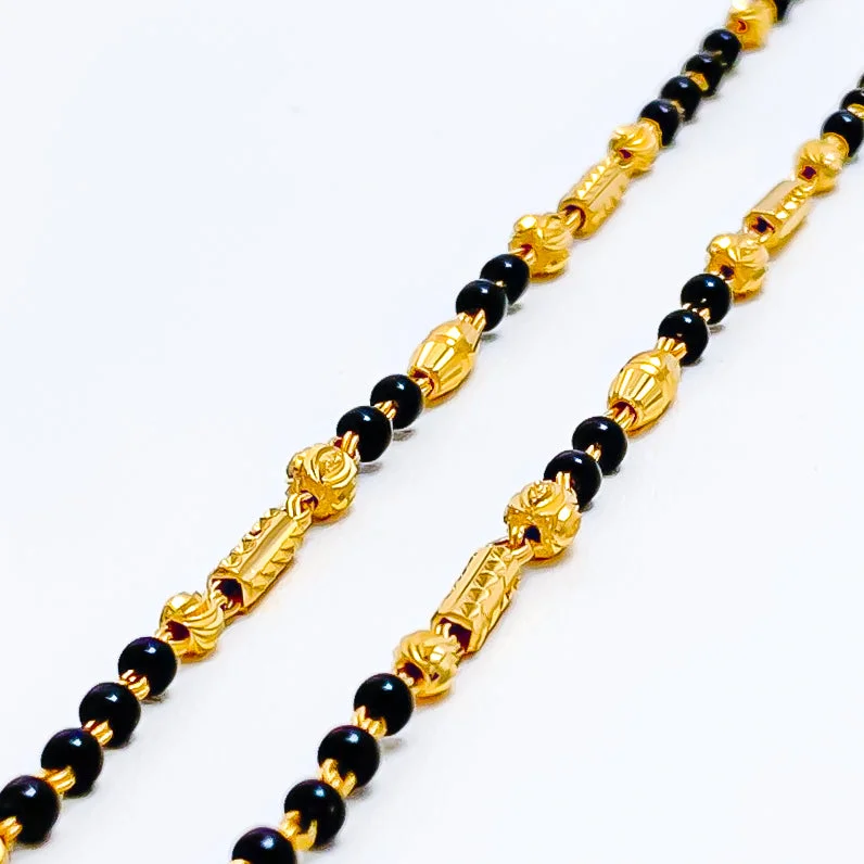 Statement bracelets for women -Dainty Special 22k Gold Baby Bracelet Pair