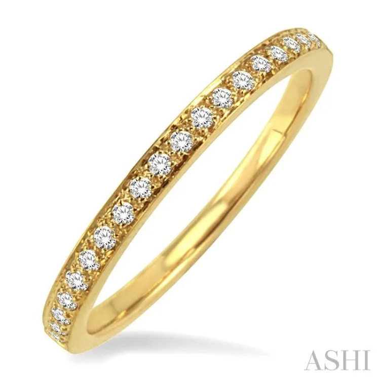 Silver engagement rings for women -1/6 ctw Diamond Band in 14K Yellow Gold