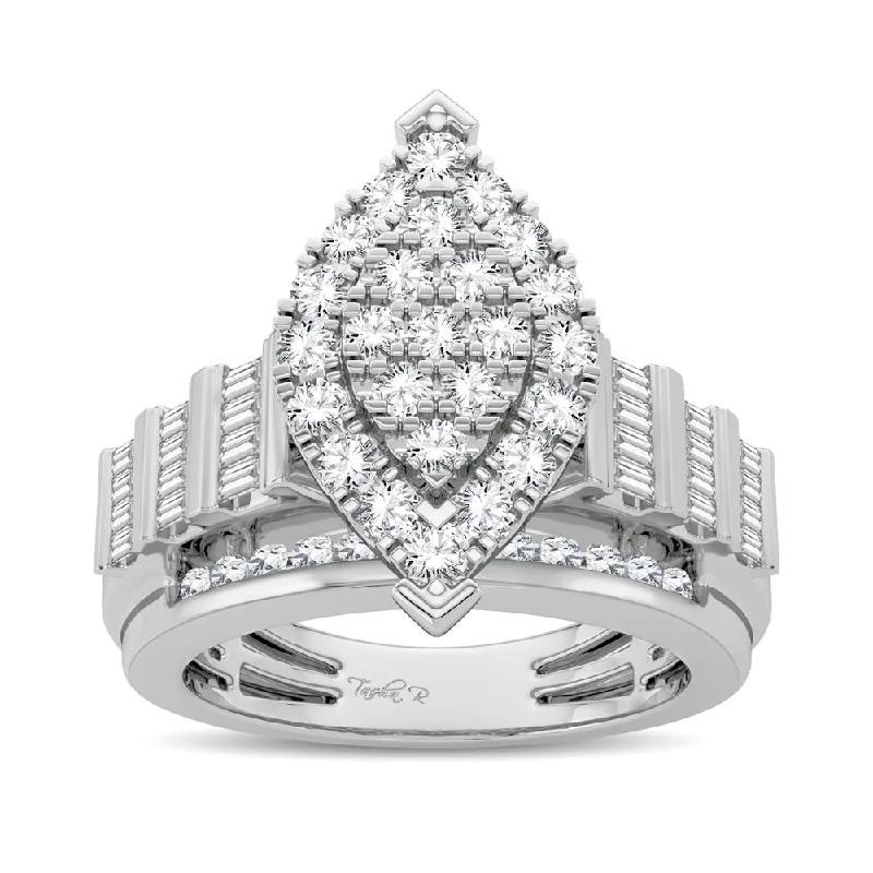 Round cut engagement rings for women -10K 1.00CT Diamond Ring