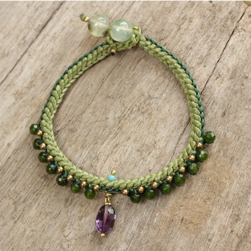 Color-changing bracelets for women -Mae Sa Jungle Green Beaded Bracelet