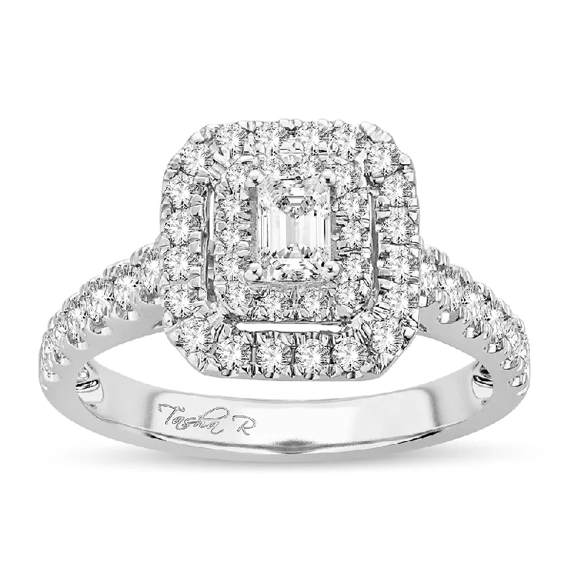 Engagement rings with engraving for women -14k 1.00ct Engagement Ring