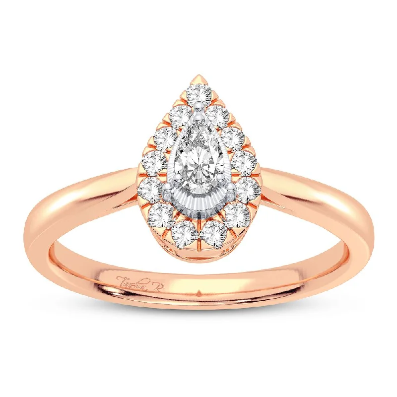 Affordable diamond engagement rings for women -14K 0.25CT Diamond Ring