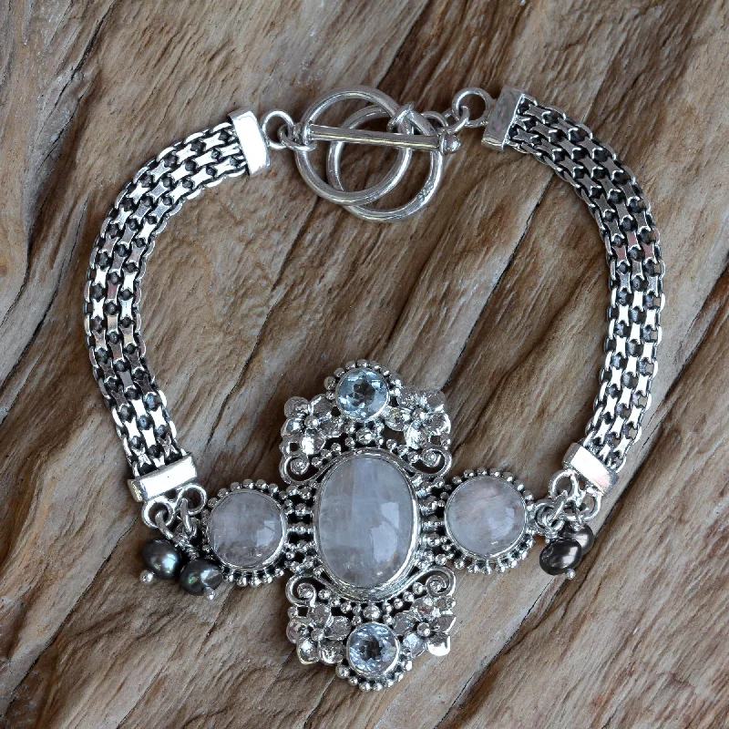 Chic bracelets for women -Regal Gianyar Sterling Silver Bracelet