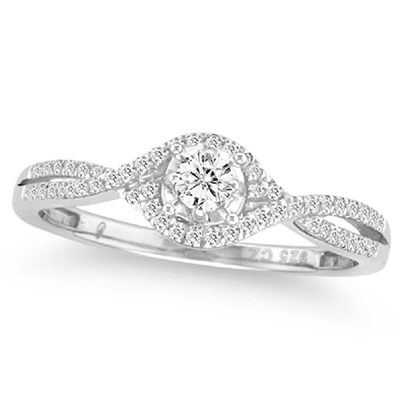 Modern engagement rings for women -14K 0.25CT Diamond RING