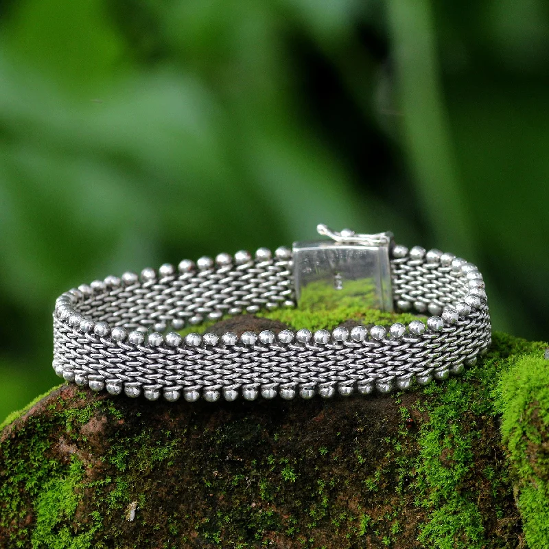 Handcrafted bracelets for women -The Hero Men's Sterling Silver Bracelet