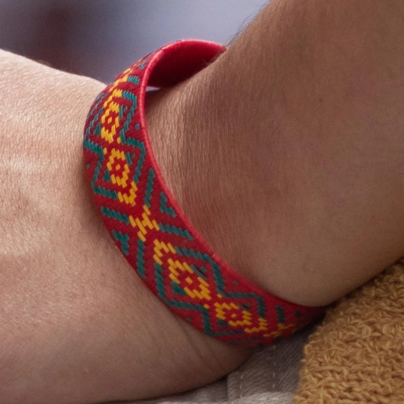 Simple bangle bracelets for women -Deep River Handcrafted Bangle Bracelet from Colombia