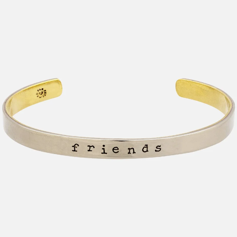 Stackable bracelets for women -Friends Forever Cuff Bracelet