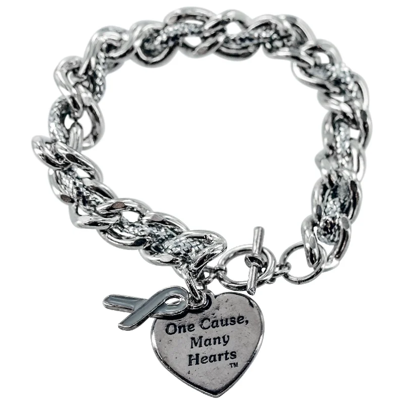 Wrap-around bracelets for women -One Cause, Many Hearts™ Diabetes Bracelet