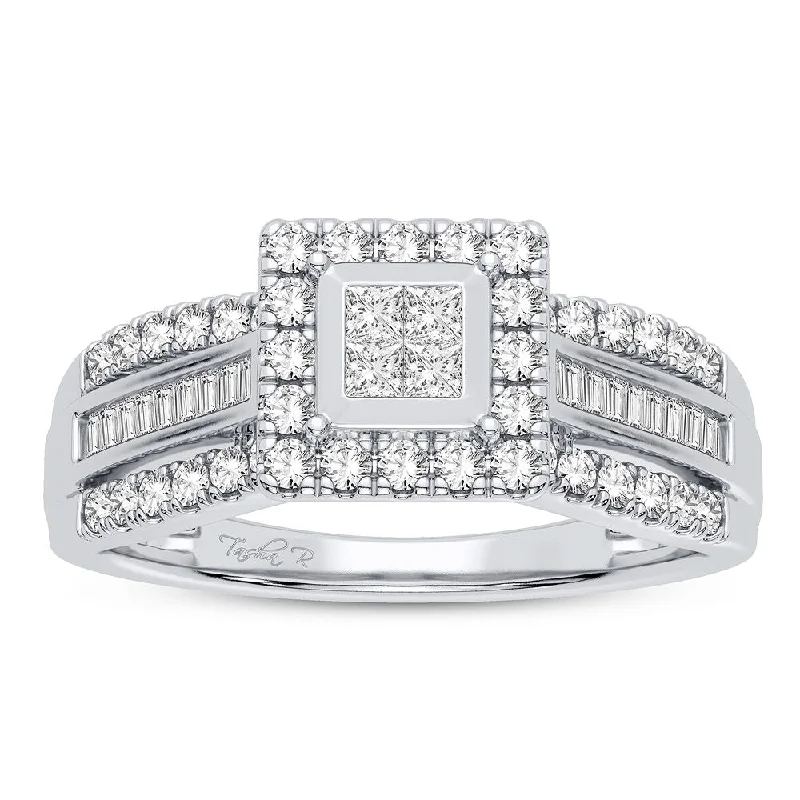 Pear-shaped engagement rings for women -14K 0.50CT DIAMOND RING