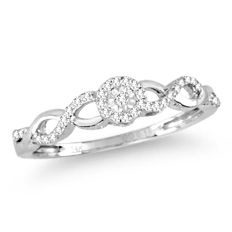 Personalized engagement rings for women -14K   0.16CT  Diamond  RING