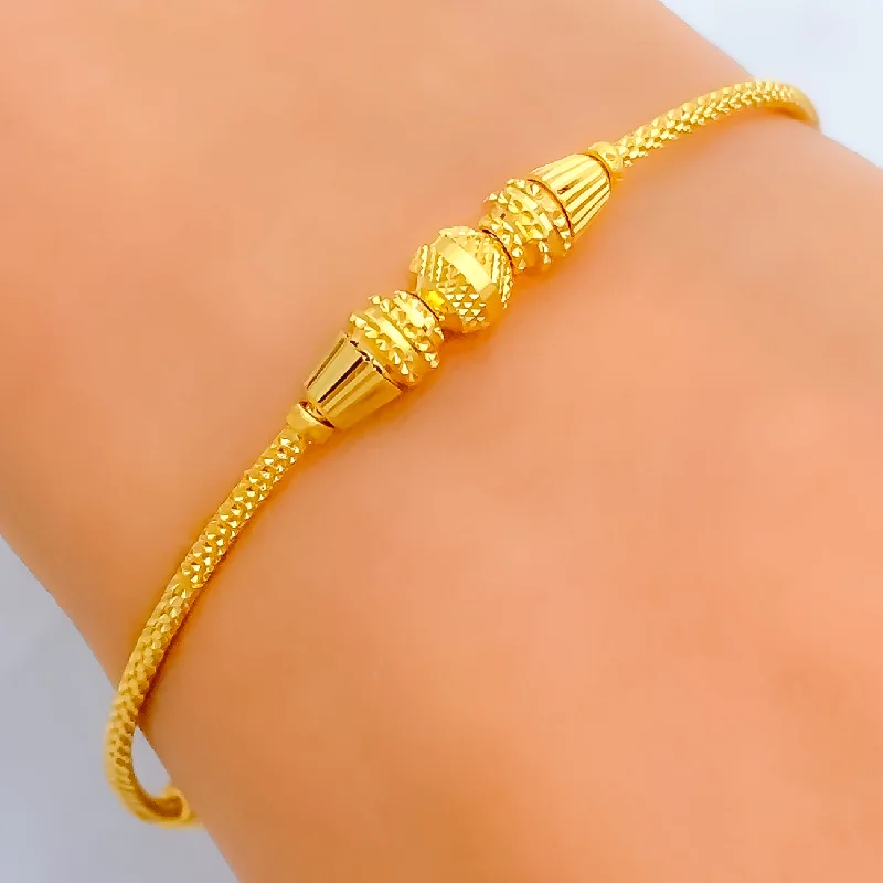 Zodiac bracelets for women -Fine Attractive 22k Gold Bangle Bracelet