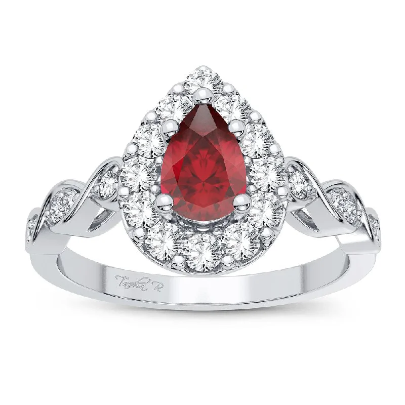 Unique engagement rings for women -14K 0.28CT Diamond  Ring