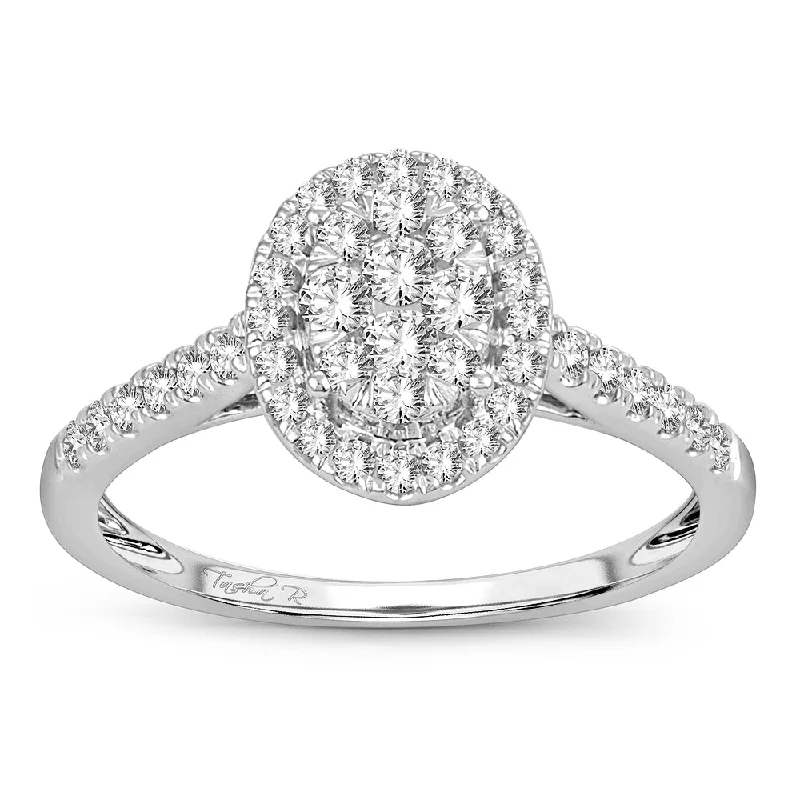 Timeless engagement rings for women -14K 0.50CT Diamond ring