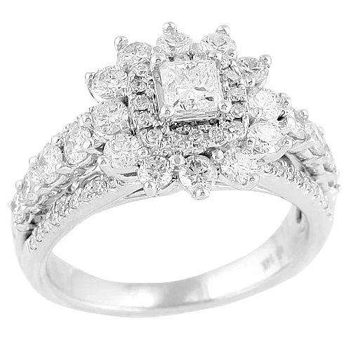 Modern engagement rings for women -14KW 2.00CTW DIAMOND RING