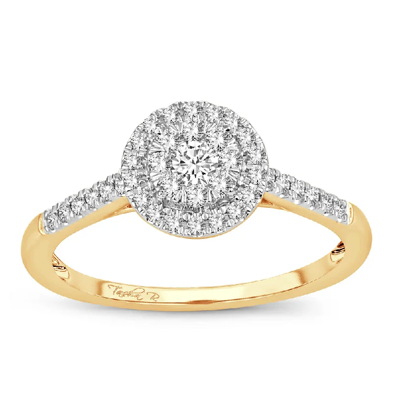 Luxury diamond engagement rings for women -14K 0.33CT Diamond ring