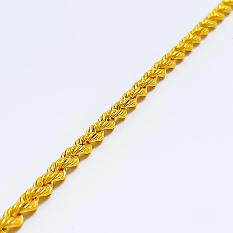 Designer bracelets for women -Everyday Charming 22k Gold Baby Bracelet