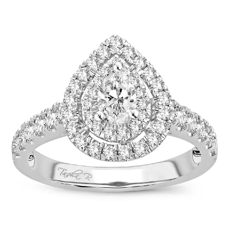 Affordable diamond engagement rings for women -14K 1.00CT Engagement Ring