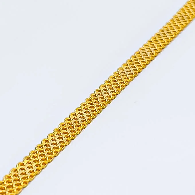 Stretchable bracelets for women -Attractive Fine 22k Gold Baby Bracelet