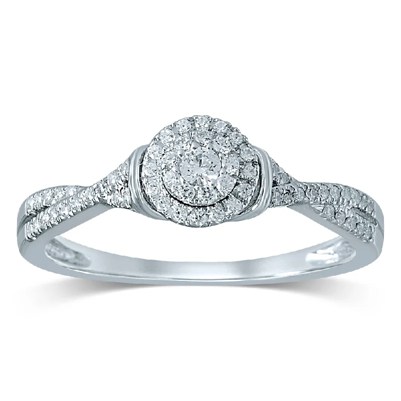 Engagement rings with filigree design for women -14k Diamond RING