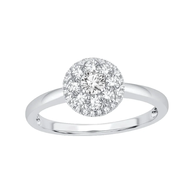 Affordable diamond engagement rings for women -14K 0.51ct Engagement Ring