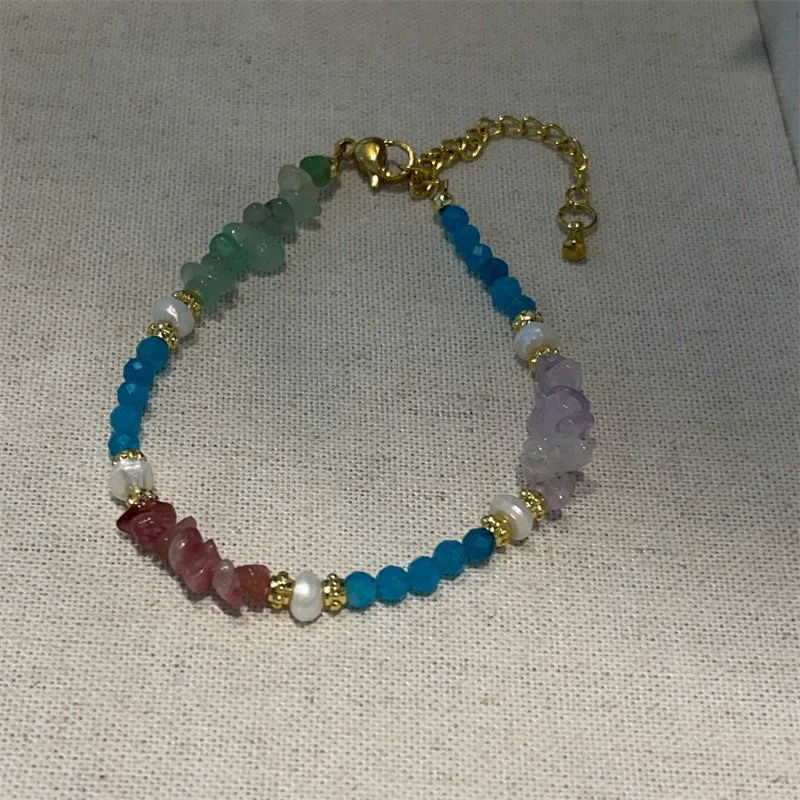 C002 Bracelet-Color Irregular Jade