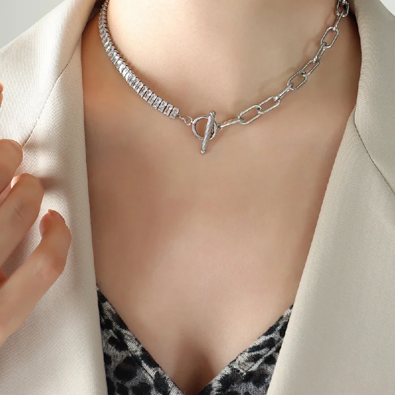 P151-Steel Necklace-38cm