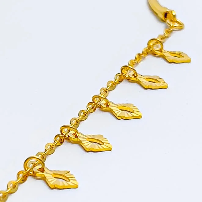 Women's bracelets online shop -Ethereal Jazzy 22k Gold Baby Bracelet